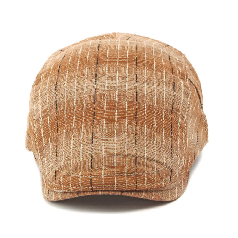 Classic Striped Casual Peaked Flat Beret Hat - image 7