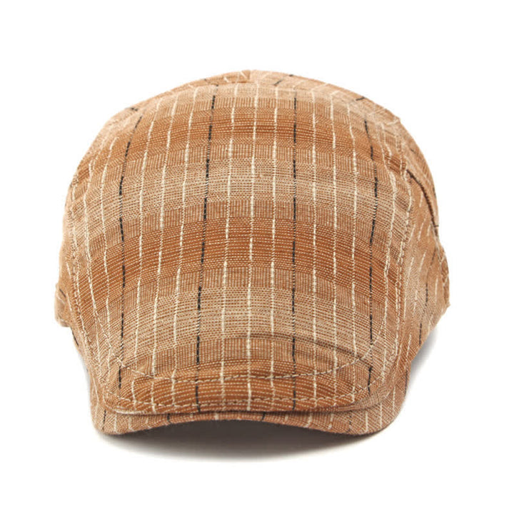 Classic Striped Casual Peaked Flat Beret Hat - image 7