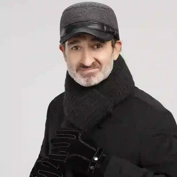 Winter Warm Earmuffs Casual Flat Top Hat - image 1