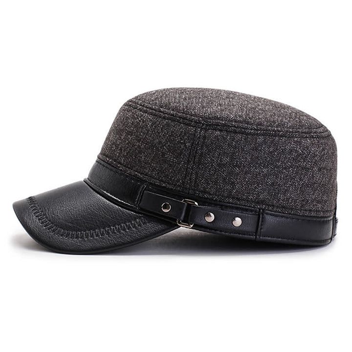 Winter Warm Earmuffs Casual Flat Top Hat - image 5