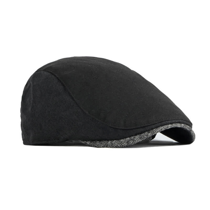 Simple Classic Patchwork Beret Hat - image 9