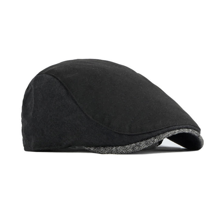 Simple Classic Patchwork Beret Hat - image 9