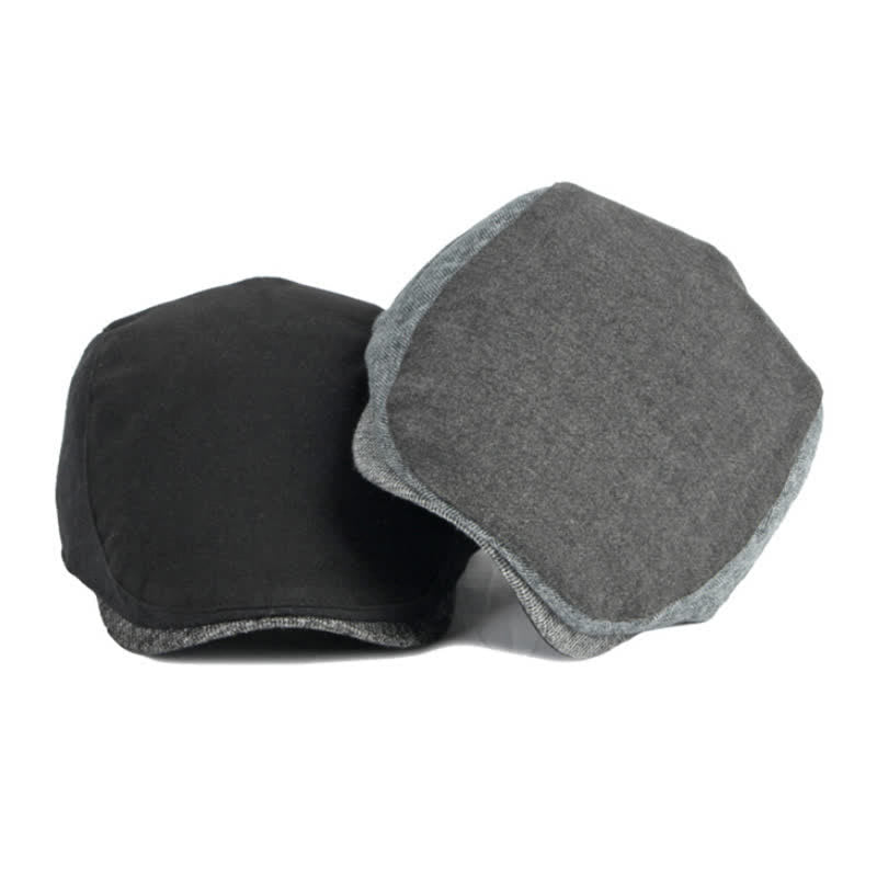 Simple Classic Patchwork Beret Hat - image 1