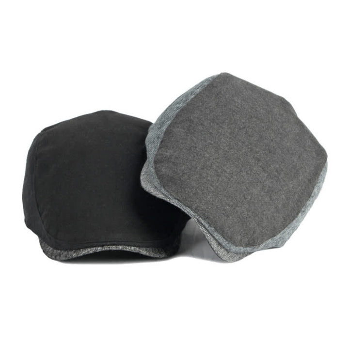 Simple Classic Patchwork Beret Hat - image 1