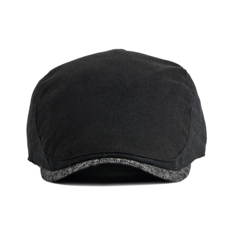 Simple Classic Patchwork Beret Hat - image 8