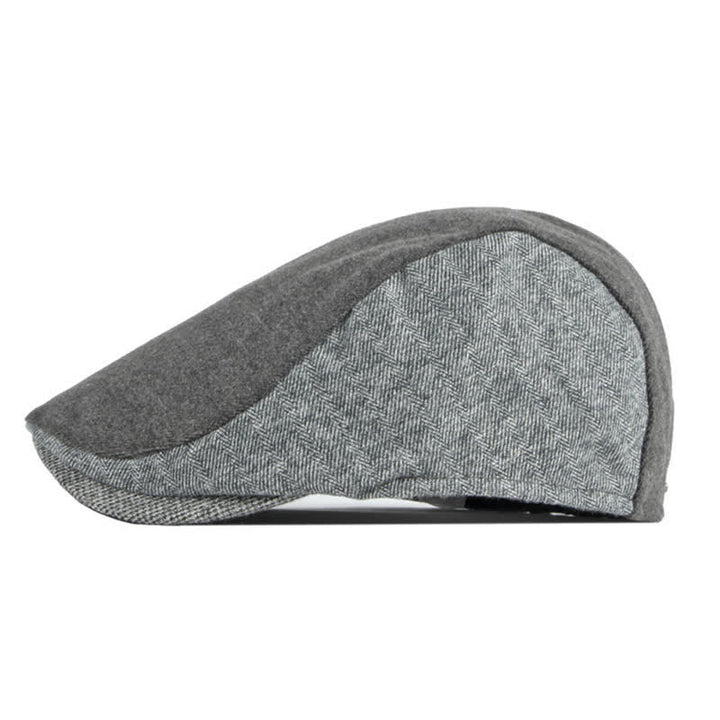 Simple Classic Patchwork Beret Hat - image 6