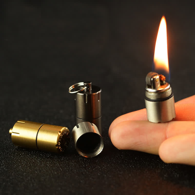 Mini Capsule Portable Refill Pendant Kerosene Lighter - image 7