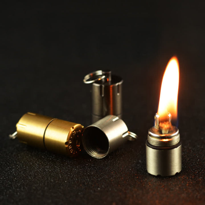 Mini Capsule Portable Refill Pendant Kerosene Lighter - image 0