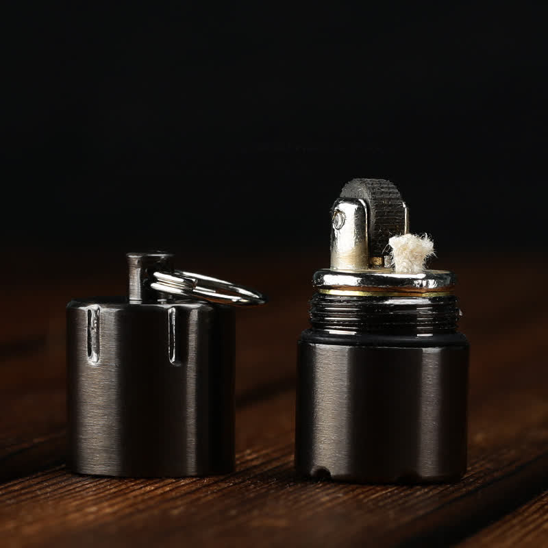Mini Capsule Portable Refill Pendant Kerosene Lighter - image 9