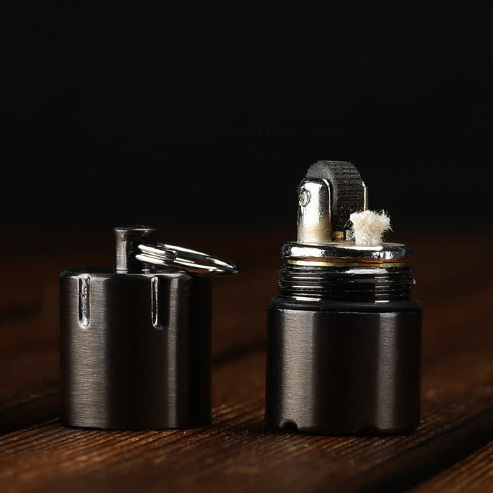 Mini Capsule Portable Refill Pendant Kerosene Lighter - image 9