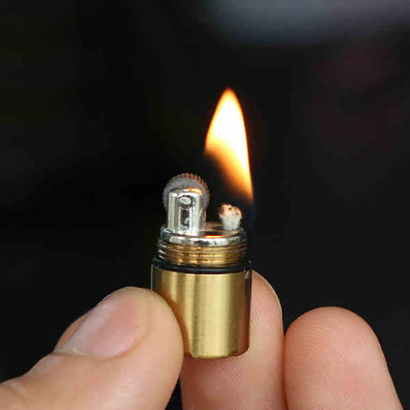 Mini Capsule Portable Refill Pendant Kerosene Lighter - image 2