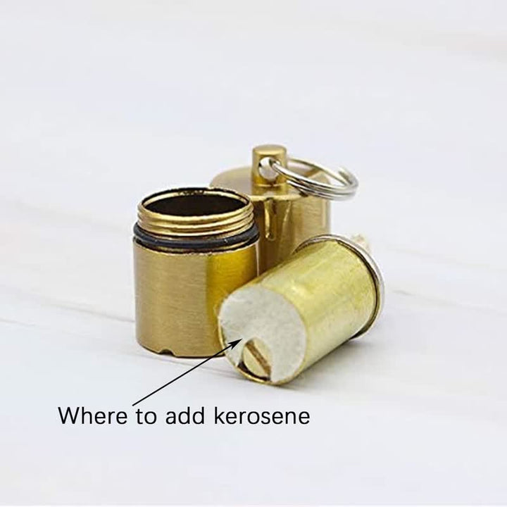 Mini Capsule Portable Refill Pendant Kerosene Lighter - image 3