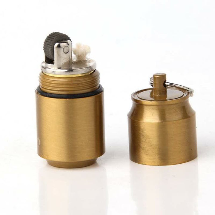 Mini Can Shape Refillable Pendant Kerosene Lighter - image 1