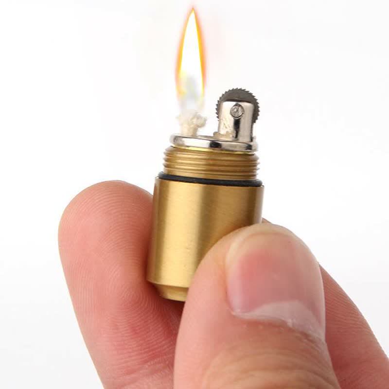 Mini Can Shape Refillable Pendant Kerosene Lighter - image 3