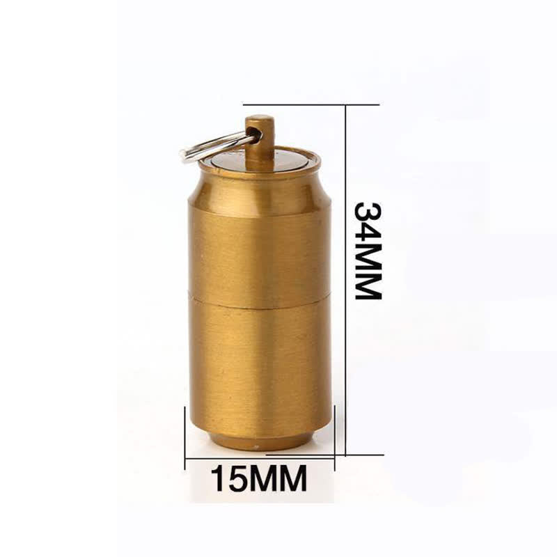 Mini Can Shape Refillable Pendant Kerosene Lighter - image 9