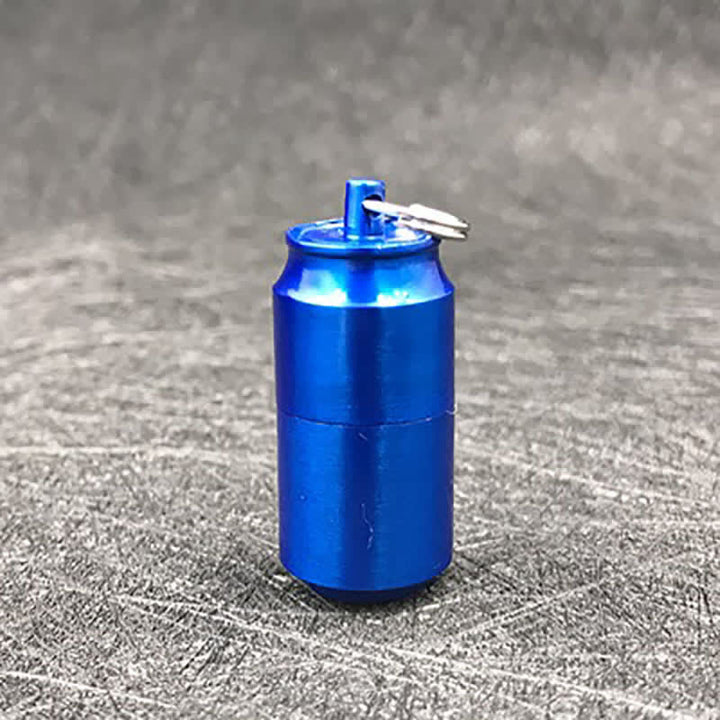 Mini Can Shape Refillable Pendant Kerosene Lighter - Blue - image 15
