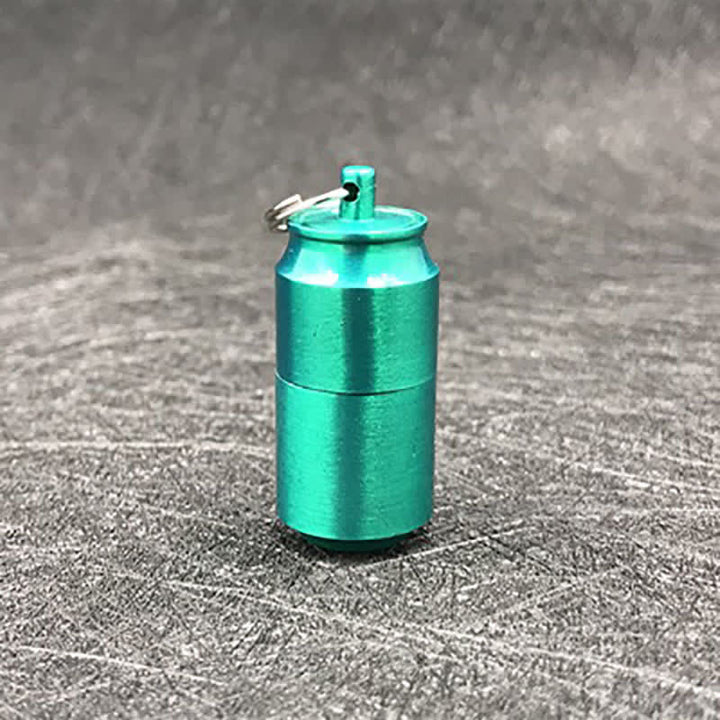 Mini Can Shape Refillable Pendant Kerosene Lighter - Turquoise - image 14