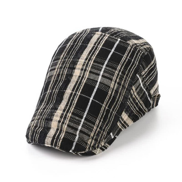Scotticize Style Checkered Peaked Beret Hat - image 2