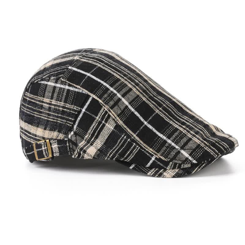 Scotticize Style Checkered Peaked Beret Hat - image 3