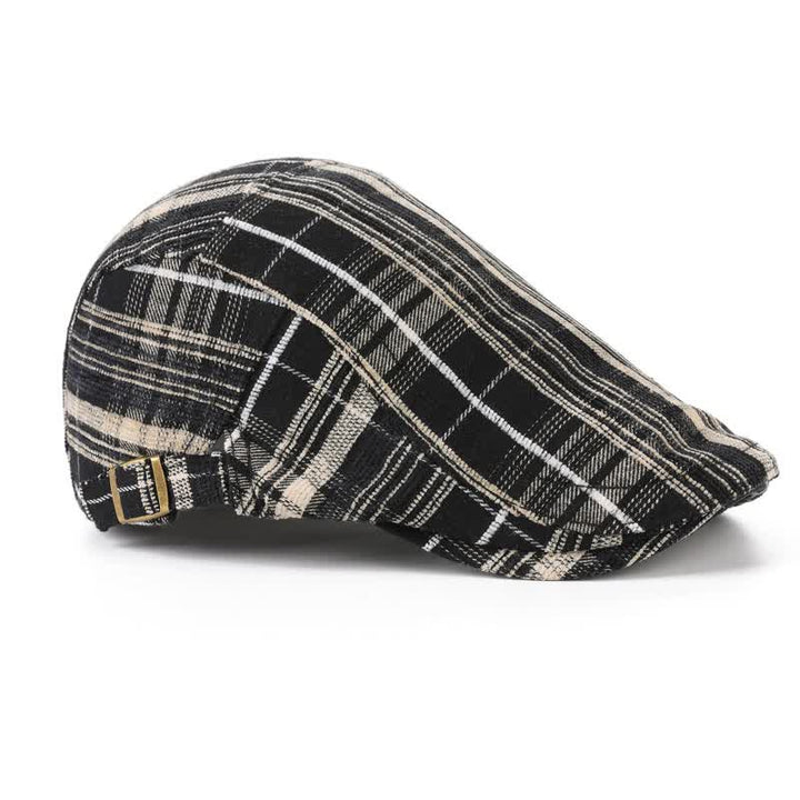 Scotticize Style Checkered Peaked Beret Hat - image 3