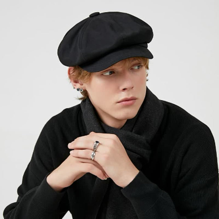 Fashion Solid Color Twilled Beret Hat - image 7