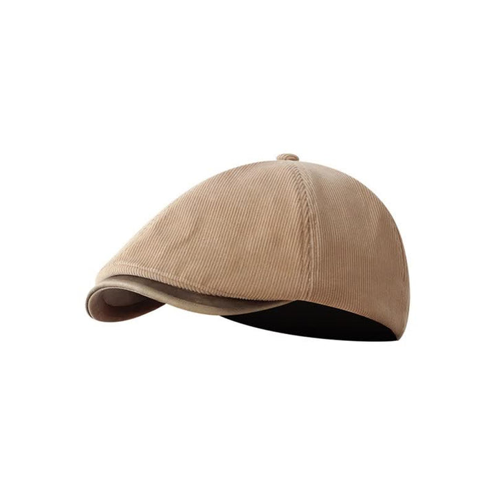 Autumn Winter Retro Corduroy Advance Beret Hat - Beige - M (22"-22 7/8") - image 0