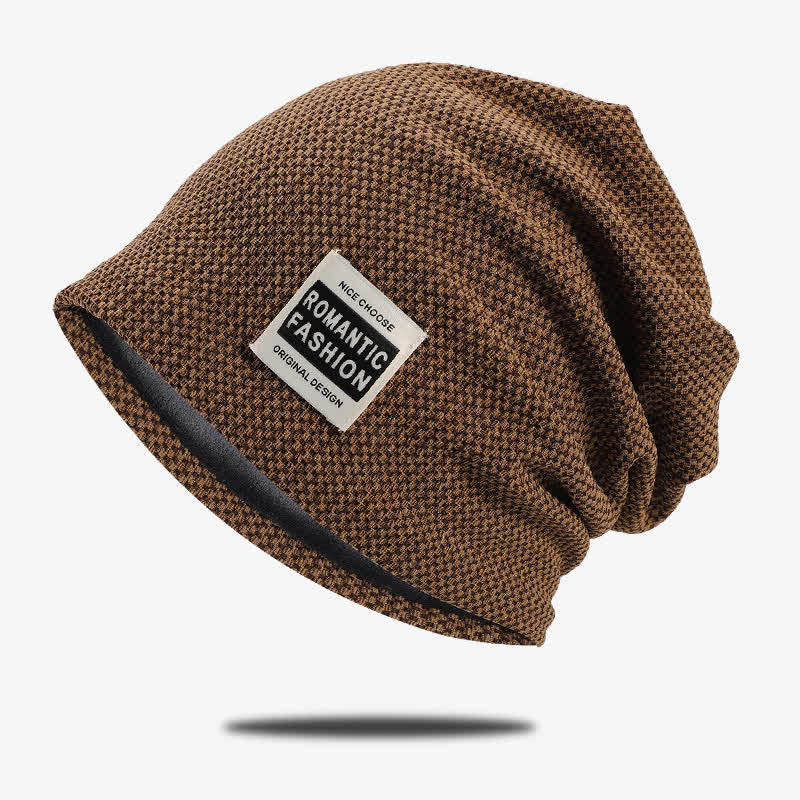 Casual Brimless Stretchable Beanie Knitted Hat - Thin - Coffee - Adjustable (21 1/4" - 23 5/8") - image 0