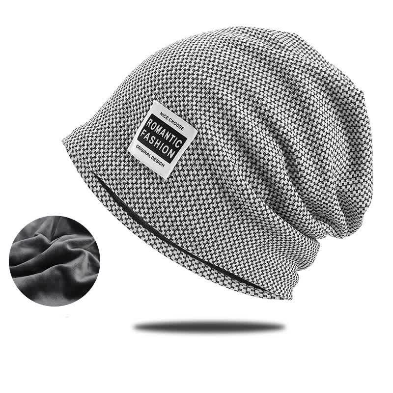 Casual Brimless Stretchable Beanie Knitted Hat - Thicken - Gray - Adjustable (21 1/4" - 23 5/8") - image 12