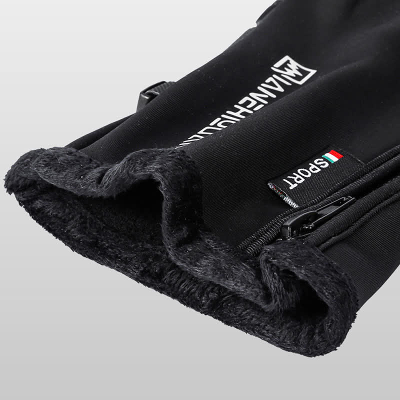 Openable Fingers Flap Zippered Anti-Slip Workout Gloves - image 5
