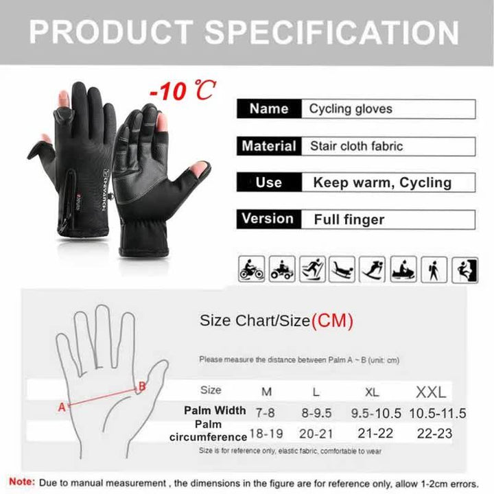 Openable Fingers Flap Zippered Anti-Slip Workout Gloves - image 2