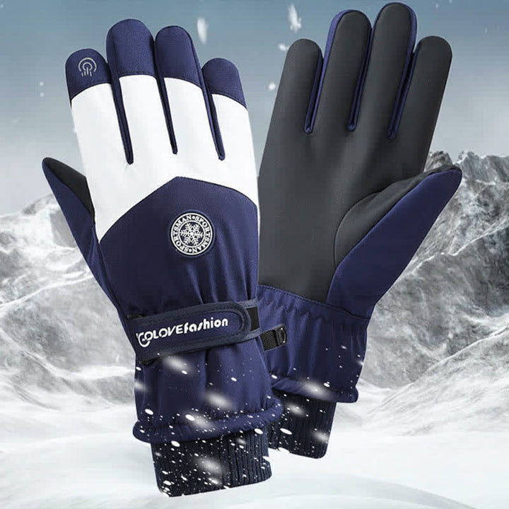 Outdoor Ski Ride Fleece Lined Waterproof Gloves - image 3