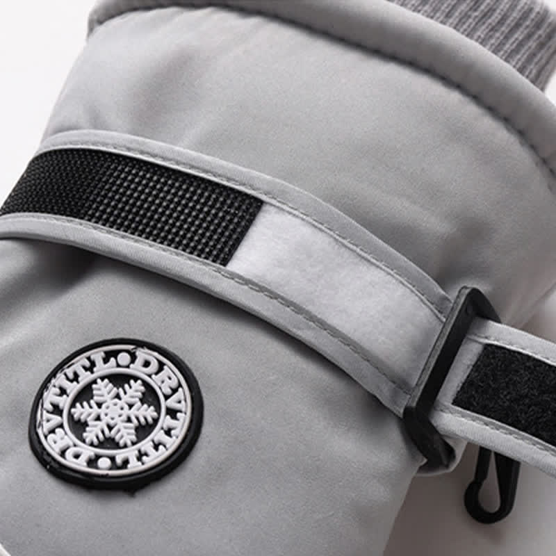Outdoor Ski Ride Fleece Lined Waterproof Gloves - image 6