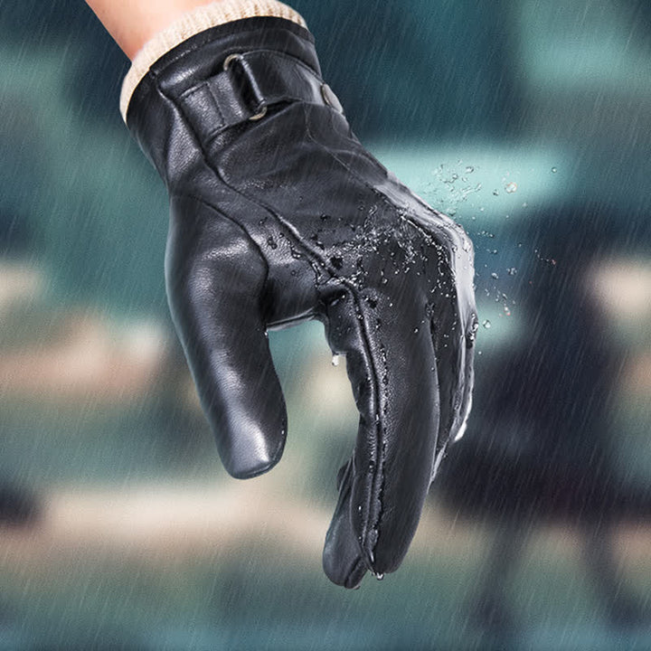 Fashionable Winter Sheepskin Thick Velvet Sheepskin Gloves - image 8