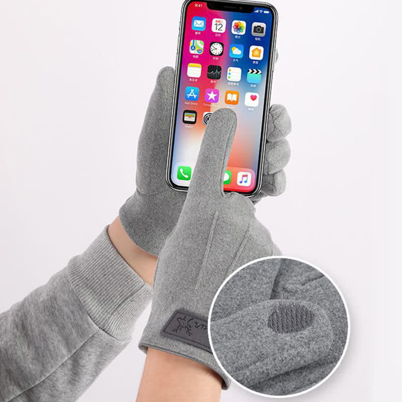 Anti-slip Touch Screen Winter Full Finger Gloves - image 1