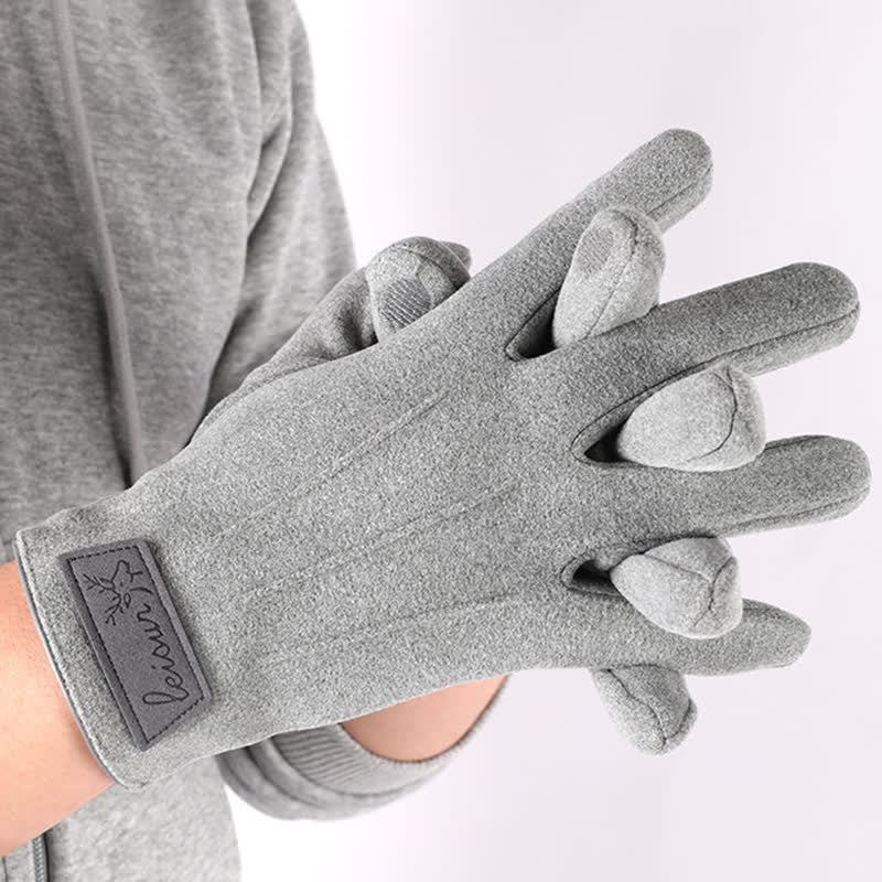 Anti-slip Touch Screen Winter Full Finger Gloves - image 11