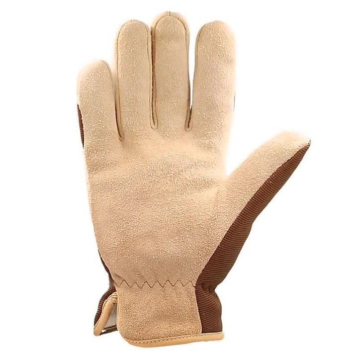 Khaki Deerskin Cold-Proof Thickened Warm Gloves - image 2