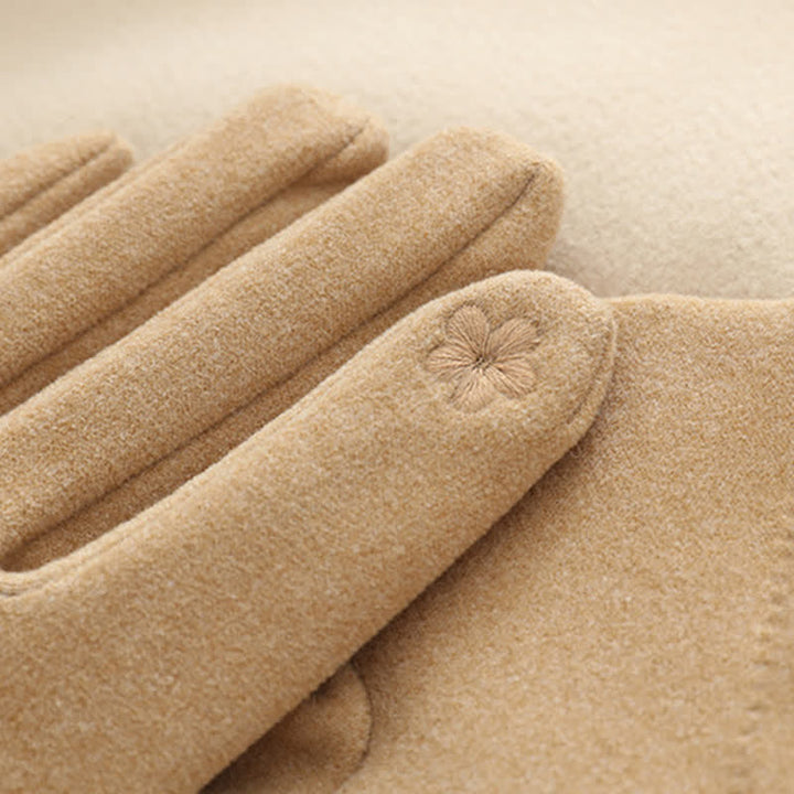 Women's Chain Plus Plush Velvet Thick Gloves - image 6