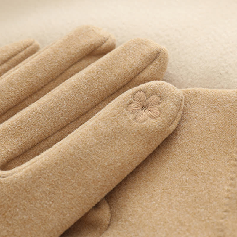 Women's Chain Plus Plush Velvet Thick Gloves - image 6