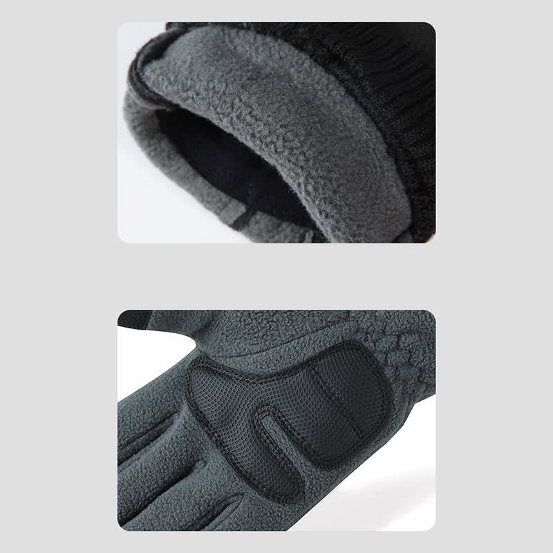 Cold Weather Thickened Fuzzy Elastic Cuff Gloves - image 3