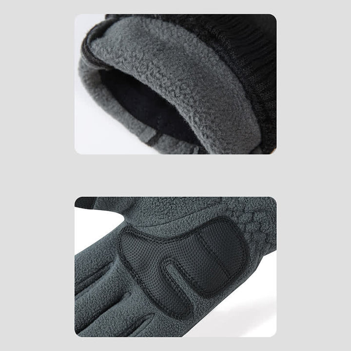 Cold Weather Thickened Fuzzy Elastic Cuff Gloves - image 3