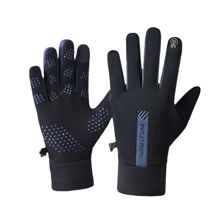 Sport Lover Non-slip Touch Screen Outdoor Cycling Gloves - Black & Gray - image 0