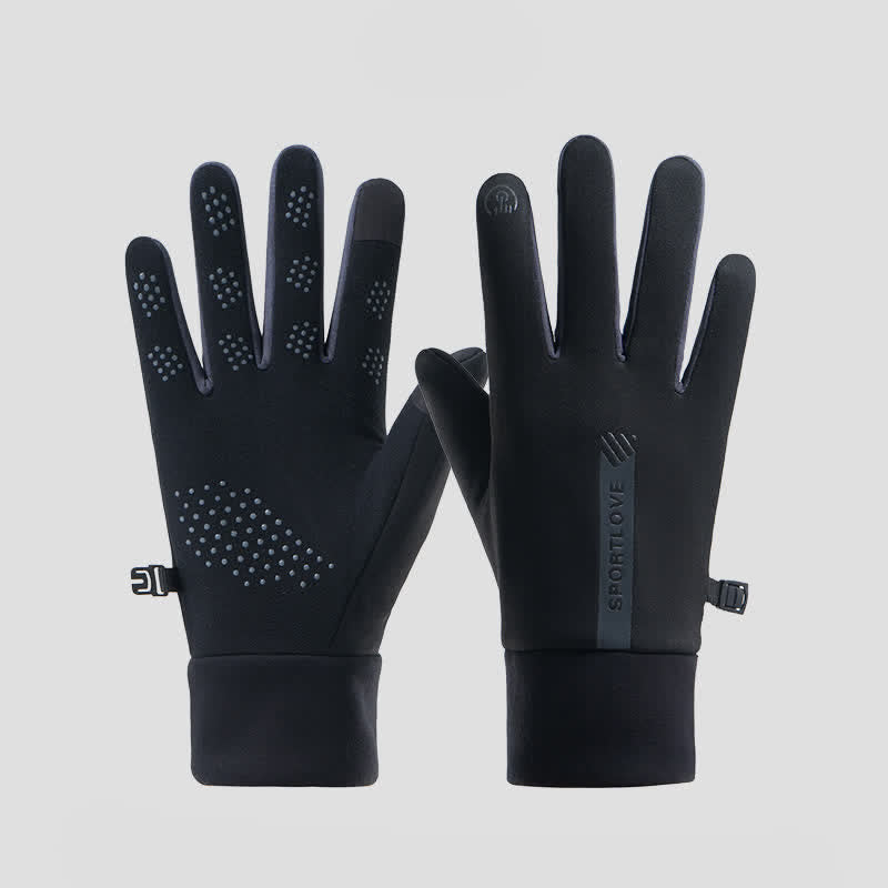 Sport Lover Non-slip Touch Screen Outdoor Cycling Gloves - Black - image 6