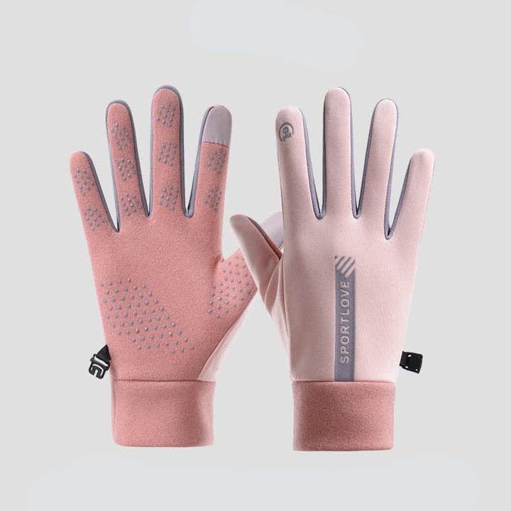 Sport Lover Non-slip Touch Screen Outdoor Cycling Gloves - Pink - image 3