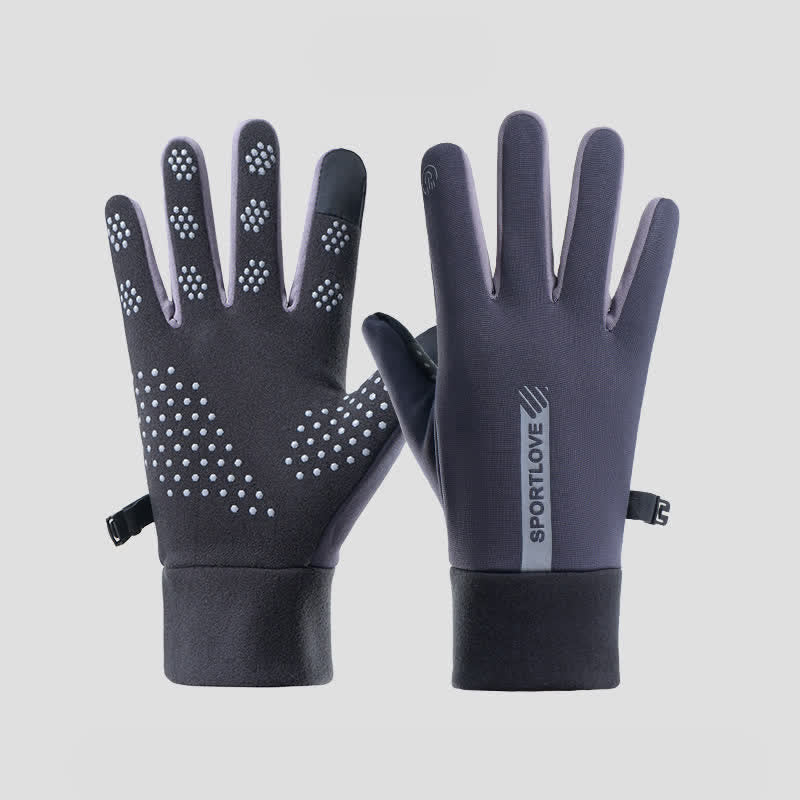 Sport Lover Non-slip Touch Screen Outdoor Cycling Gloves - Gray - image 5