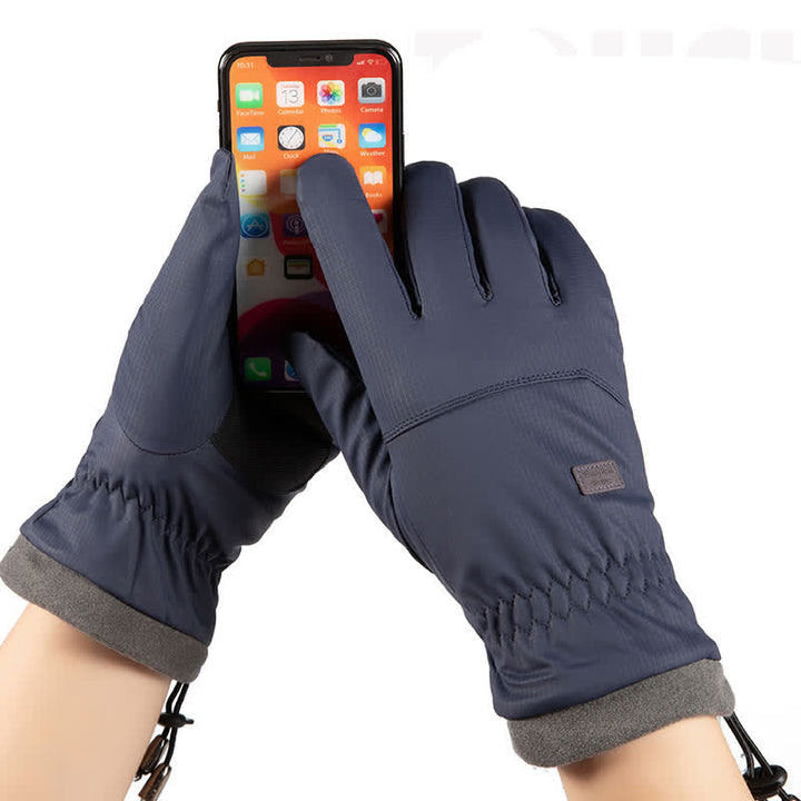 Winter Outdoor Touchscreen Elastic Cuff Riding Gloves - image 2