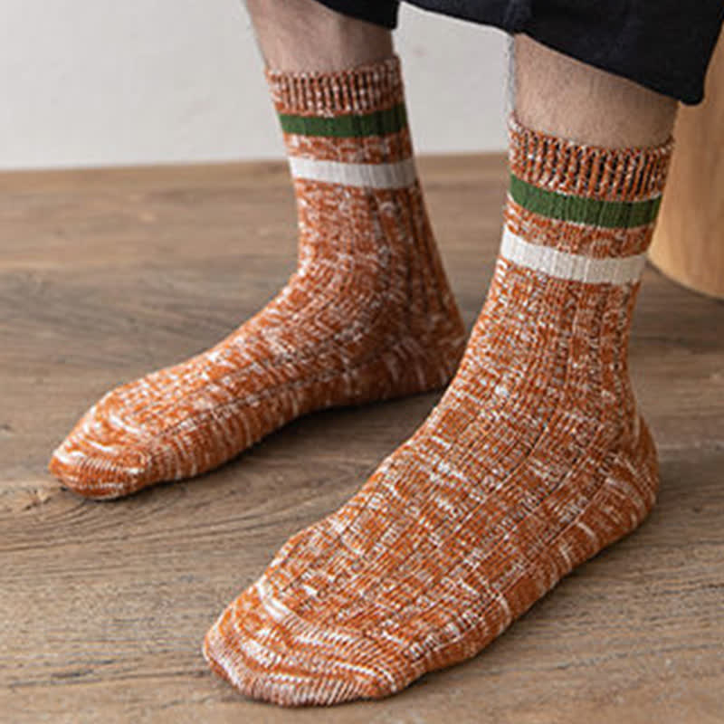 10 Pairs of Snowflake Print Striped Crew Socks - image 14