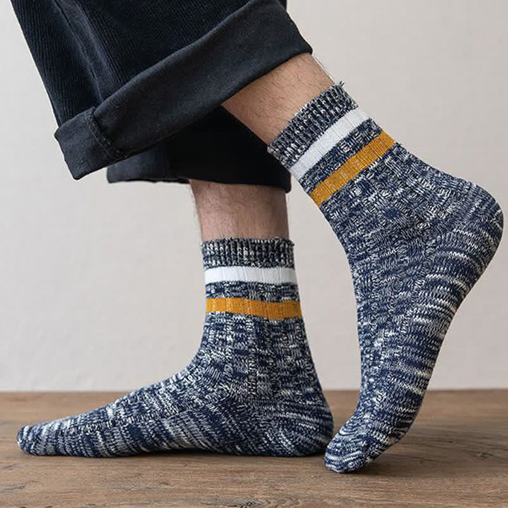 10 Pairs of Snowflake Print Striped Crew Socks - image 11