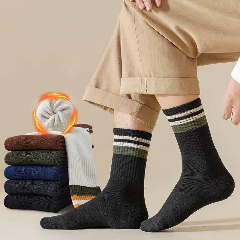 Classic Stripe Thicken Crew Socks - image 0
