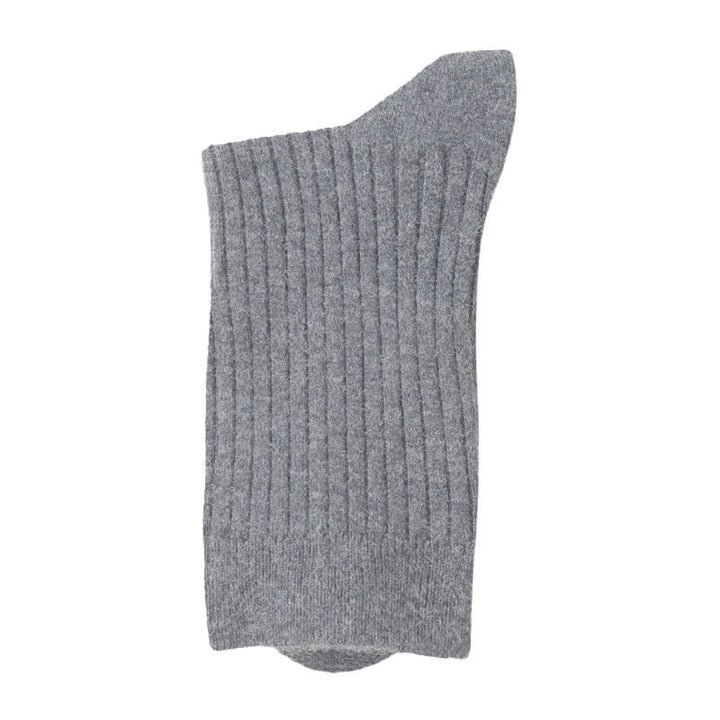 Men's Solid Color Comfortable Breathable Crew Socks - Gray - 6 Pairs - One Size (US 7.5 - US 10.5) - image 7