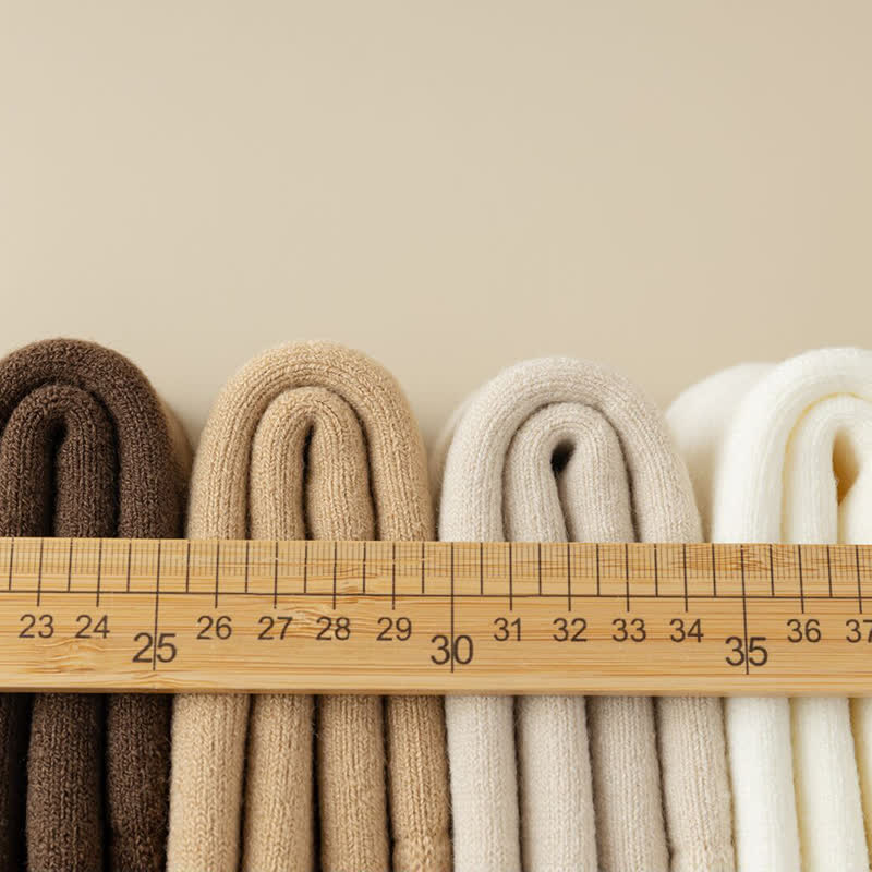 Men's Winter Warm Solid Color Cashmere Crew Socks - image 13